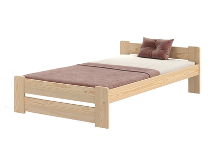 Łóżko sypialniane drewniane Simi E5 - 80x200, sosna 