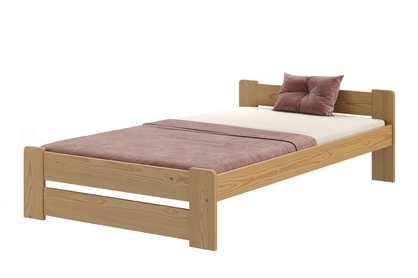 Łóżko sypialniane drewniane Simi E5 - 80x200, dąb