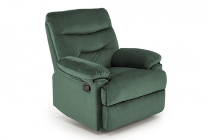 Fotel rozkładany Drager - ciemny zielony welwet