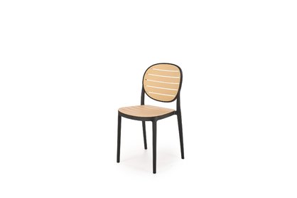 Krzesło K529 - czarny / naturalny