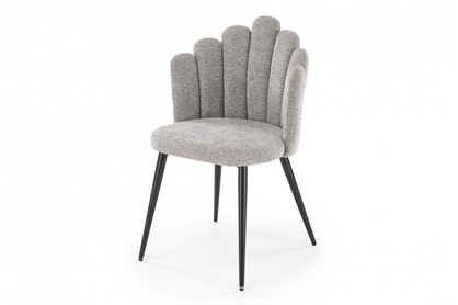 Krzesło tapicerowane K552 - szenil popielaty Diosa 85 / czarne nogi