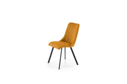Krzesło tapicerowane K561 - musztardowy Vardo 66 / czarne nogi