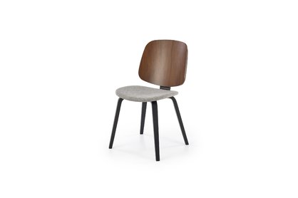 Krzesło drewniane K563 - orzech / popielaty / czarny
