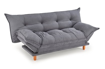 Sofa rozkładana Pillow - welwet popielaty Dilja 14