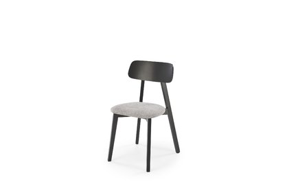 Krzesło drewniane Hylo - czarny / popielata plecionka Serta 12