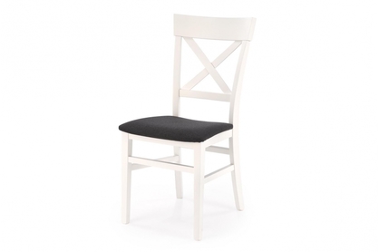 Krzesło drewniane Tutti 2 - biały / grafitowa plecionka Inari 95
