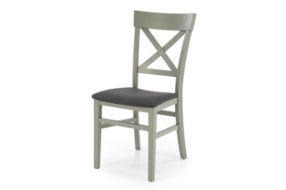 Krzesło drewniane Tutti 2 - zielony / grafitowa plecionka Inari 95