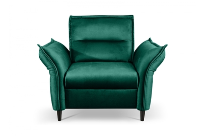 Fotel wypoczynkowy Milaro - zielony welur Element 20