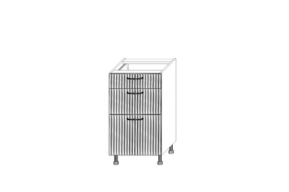 KAMMONO F11 DSS50/3 - szafka kuchenna z trzema szufladami