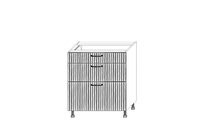 KAMMONO F11 DSS70/3 - szafka kuchenna z trzema szufladami