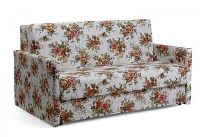 Sofa rozkładana Amerykanka Jolka 140 - wzór w kwiaty Coral Wm 62