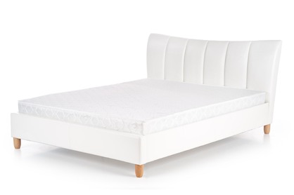 Łóżko tapicerowane Sandy 160x200 - biały