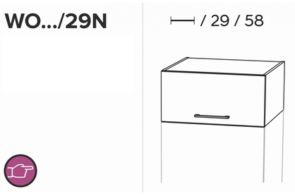 KAMMONO WO70/29N - nadstawka nad słupek - P2 i K2 BLACK