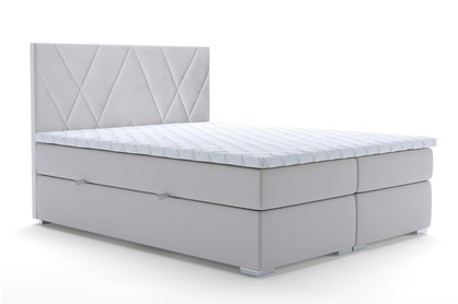 Łóżko kontynentalne z pojemnikami Nelso - 140x200