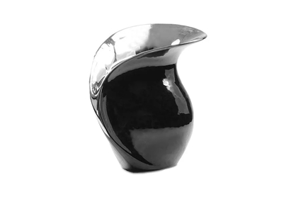 Wazon ceramiczny VENUS 01 Czarny/Srebrny