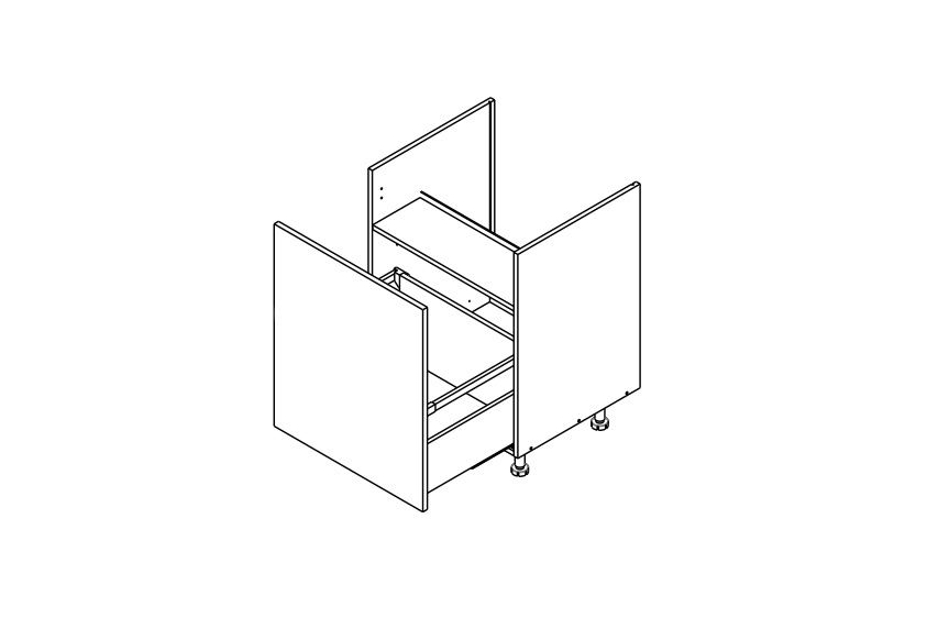 Szafka kuchenna dolna Kammono F11 DZC2SS80 z szufladą pod zabudowę zlewu Szafka kuchenna dolna Kammono F11 DZC2SS80 z szufladą pod zabudowę zlewu