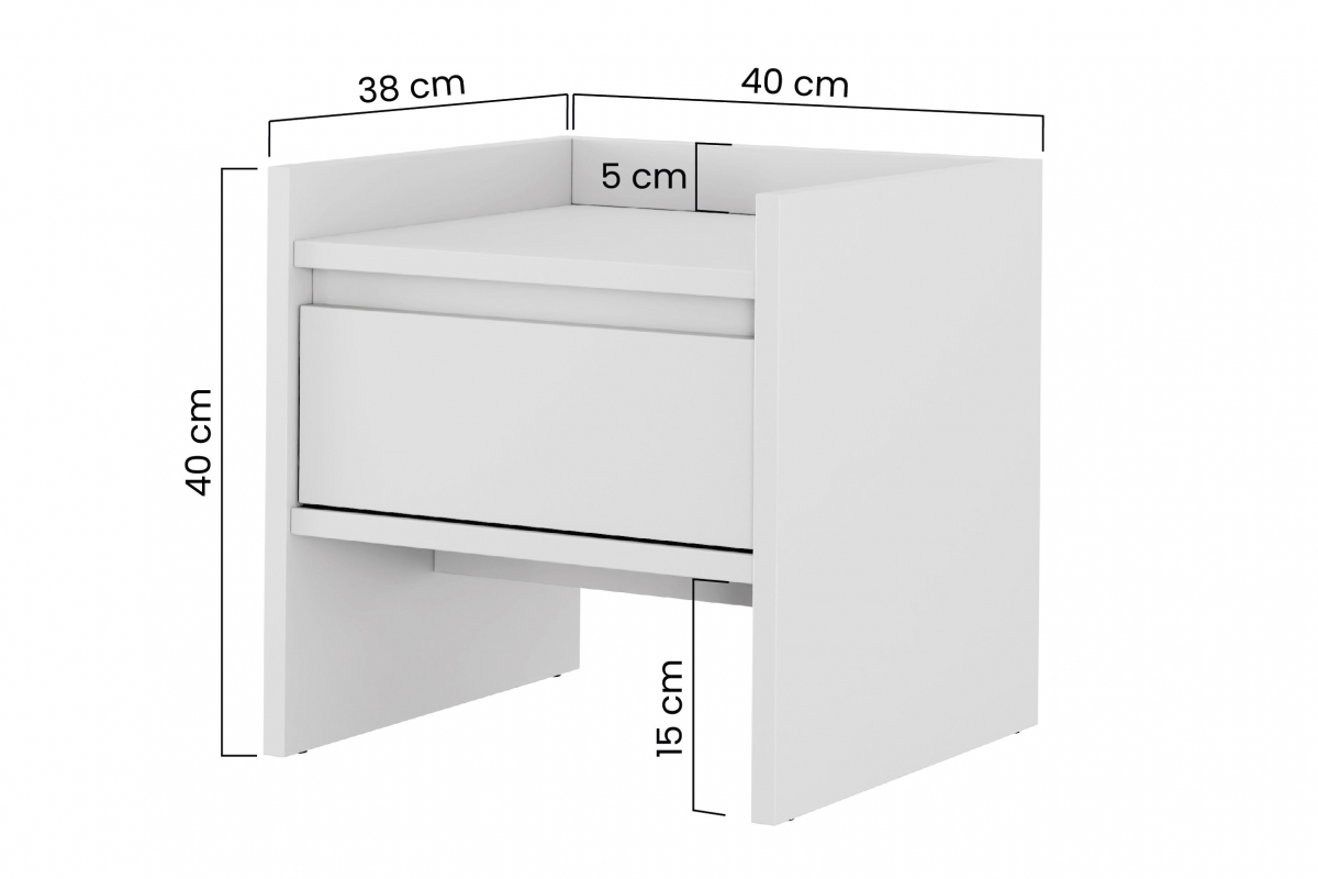 Szafka nocna Zolia szufladą 40 cm - sahara - Wyprzedaż ekspozycji Szafka nocna Zolia szufladą 40 cm - sahara - Wyprzedaż ekspozycji