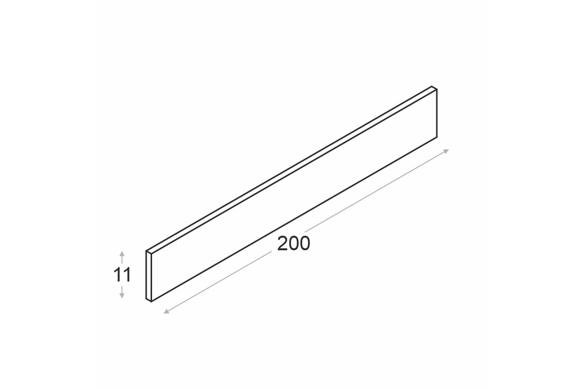 Cokół kuchenny Ilandia 200cm - biały mat Cokół kuchenny Ilandia 200cm - biały mat