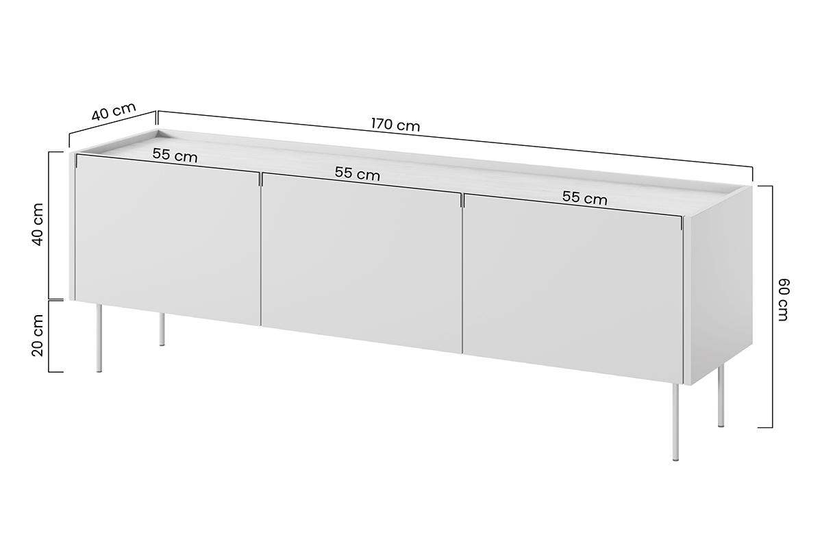 Szafka RTV Desin z ukrytą szufladą i metalowymi nogami 170 cm - czerwony / ceramic red / dąb nagano - Wyprzedaż ekspozycji Szafka RTV Desin z ukrytą szufladą i metalowymi nogami 170 cm - czerwony / ceramic red / dąb nagano - Wyprzedaż ekspozycji