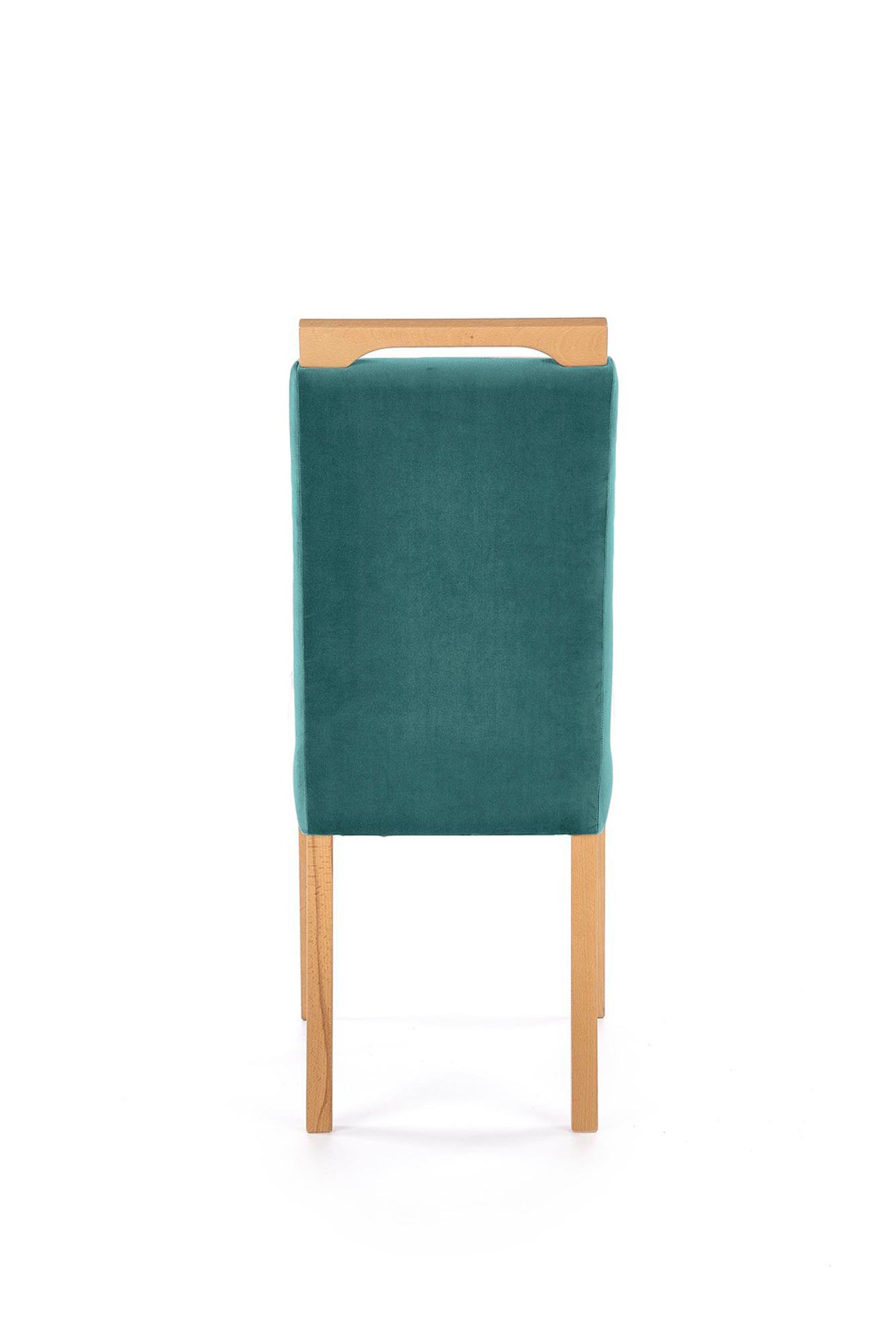 Krzesło tapicerowane Clarion - dąb miodowy / zielony welur Monolith 37 Krzesło tapicerowane Clarion - dąb miodowy / zielony welur Monolith 37