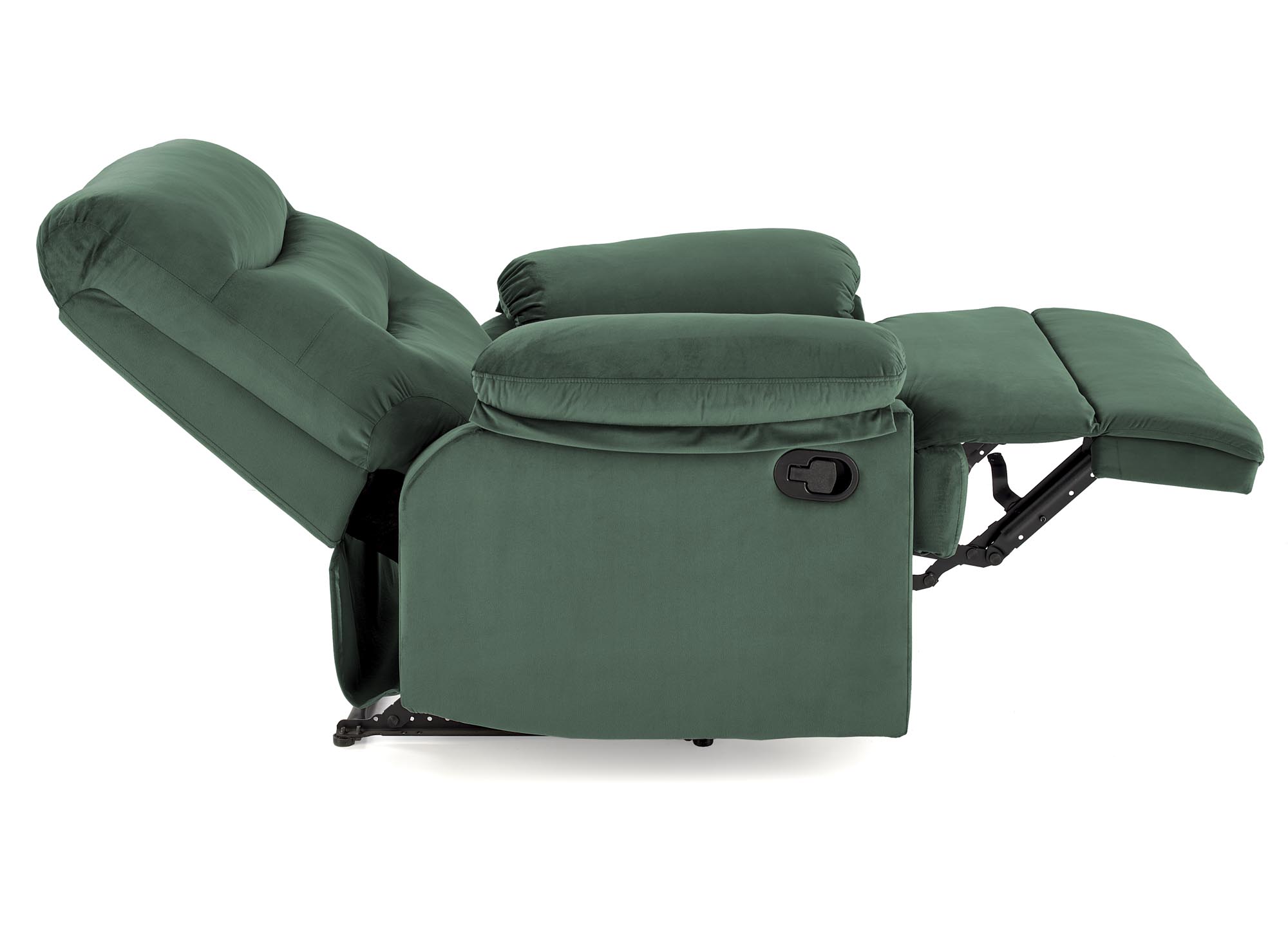 Fotel rozkładany Drager - ciemny zielony welwet Fotel rozkładany Drager - ciemny zielony welwet