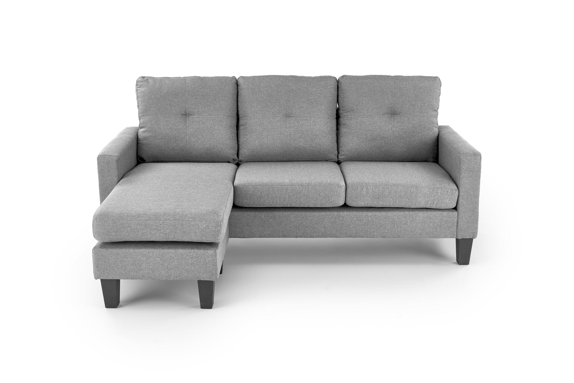 Sofa Gerson 180 cm z podnóżkiem - popielaty Sofa Gerson 180 cm z podnóżkiem - popielaty