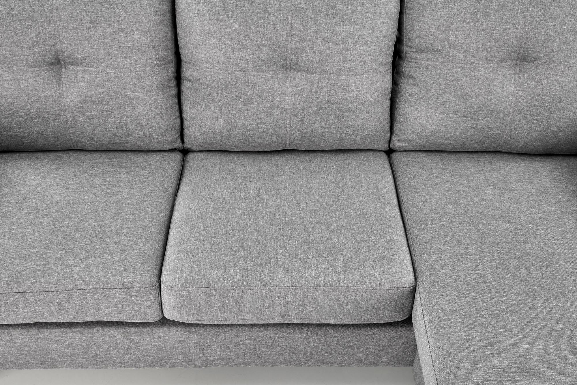 Sofa Gerson 180 cm z podnóżkiem - popielaty Sofa Gerson 180 cm z podnóżkiem - popielaty