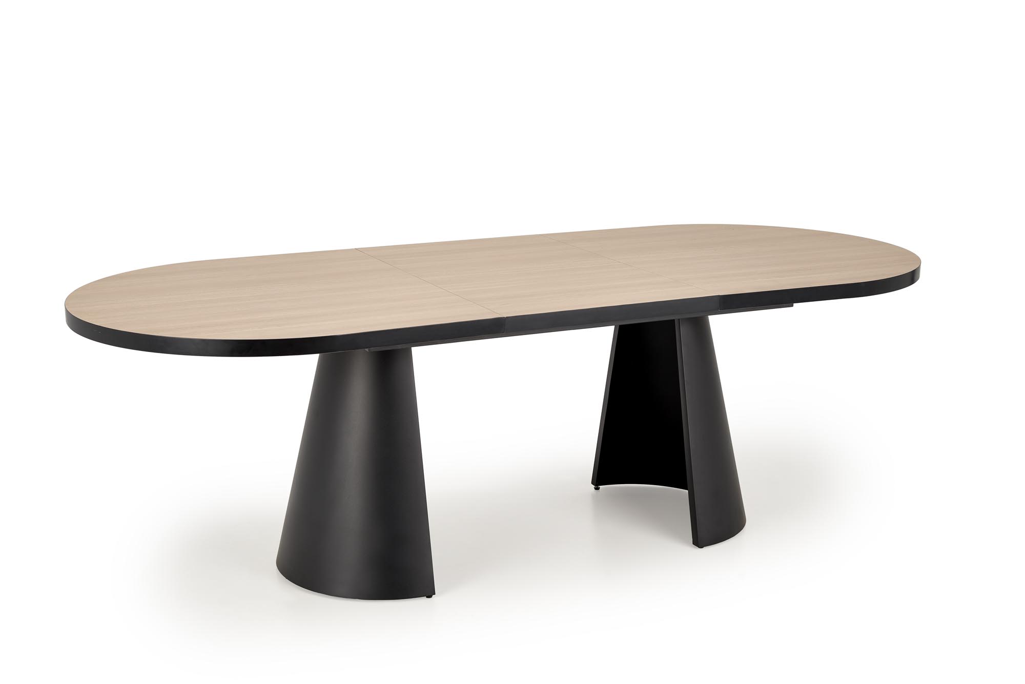 Stół rozkładany Giacomo 180-240x100 cm - naturalny / czarne nogi Stół rozkładany Giacomo 180-240x100 cm - naturalny / czarne nogi