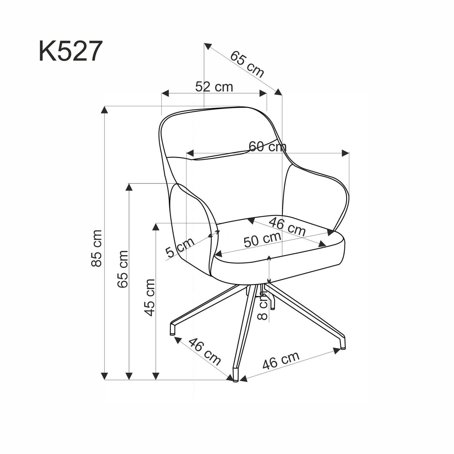 Krzesło tapicerowane K527 obrotowe - brązowa ekoskóra / beżowa plecionka / czarne nogi Krzesło tapicerowane K527 obrotowe - brązowa ekoskóra / beżowa plecionka / czarne nogi