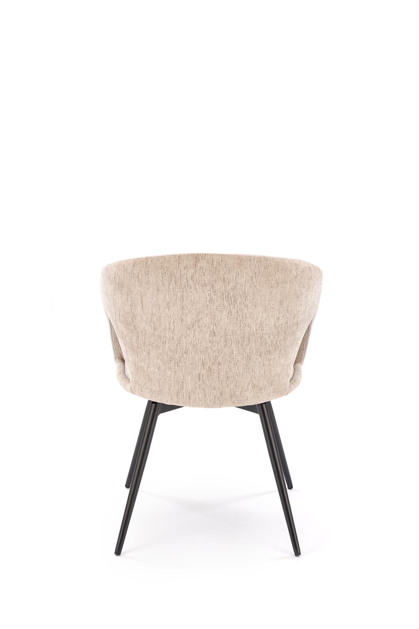 Krzesło tapicerowane K550 obrotowe - szenil beżowy Odin 28 / czarne nogi  Krzesło tapicerowane K550 obrotowe - szenil beżowy Odin 28 / czarne nogi 