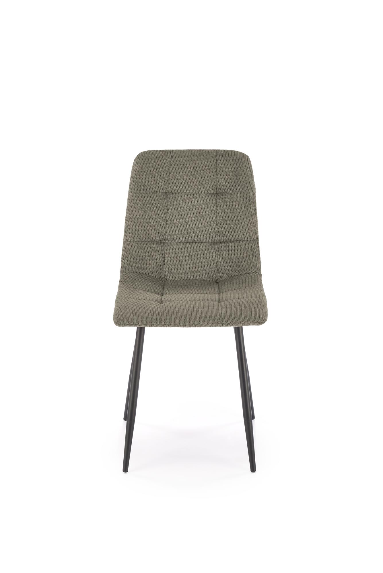Krzesło tapicerowane K560 - oliwkowy / czarne nogi Krzesło tapicerowane K560 - oliwkowy / czarne nogi