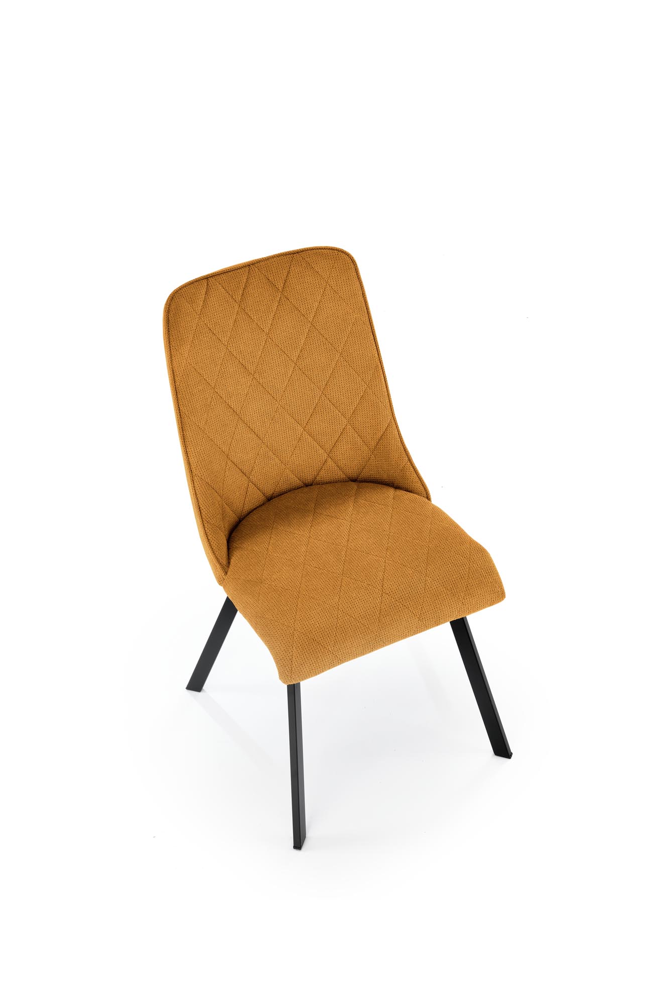 Krzesło tapicerowane K561 - musztardowy Vardo 66 / czarne nogi Krzesło tapicerowane K561 - musztardowy Vardo 66 / czarne nogi