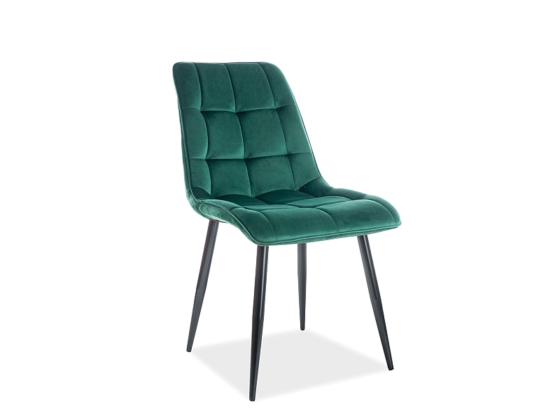 Krzesło Chic Velvet - zielony bluvel 79 / czarny krzesło chic velvet - zielony bluvel 79 / czarny