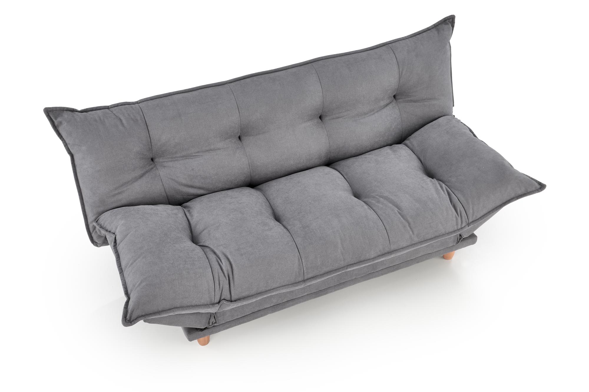 Sofa rozkładana Pillow - welwet popielaty Dilja 14 Sofa rozkładana Pillow - welwet popielaty Dilja 14