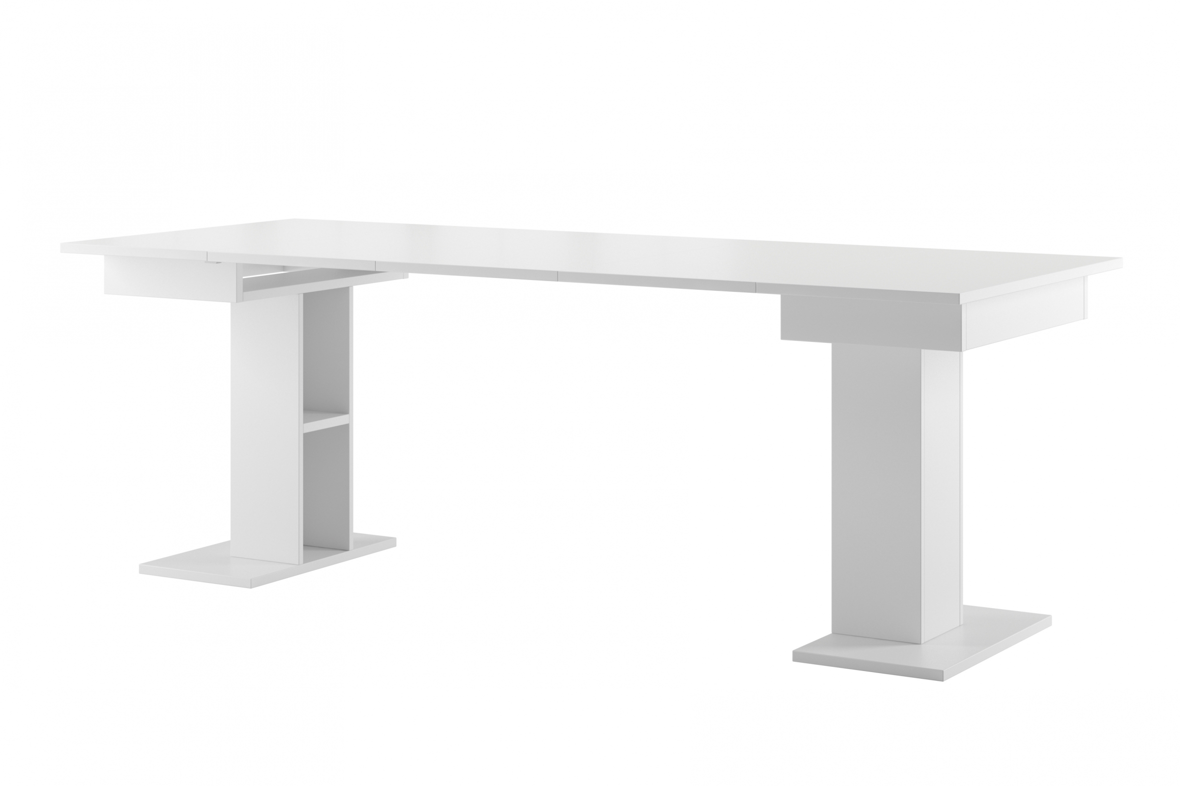 Stół rozkładany Star 05 - 85-220x85 cm - biały mat Stół rozkładany Star 05 - 85-220x85 cm - biały mat