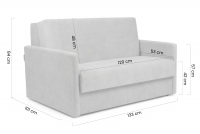 Sofa rozkładana Amerykanka Jolka 120 - wzór w kwiaty Coral Wm 19 Sofa rozkładana Amerykanka Jolka 120 - wzór w kwiaty Coral Wm 19