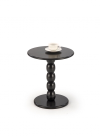 Stolik kawowy okrągły Cirilla 40 cm - czarny Stolik kawowy okrągły Cirilla 40 cm - czarny