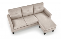 Sofa Gerson 180 cm z podnóżkiem - beżowy Sofa Gerson 180 cm z podnóżkiem - beżowy