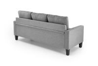 Sofa Gerson 180 cm z podnóżkiem - popielaty Sofa Gerson 180 cm z podnóżkiem - popielaty