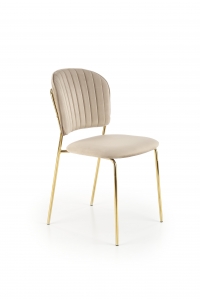 Krzesło tapicerowane K499 - beżowy k499 krzesło beżowy