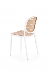 Krzesło K529 - biały / naturalny Krzesło K529 - biały / naturalny