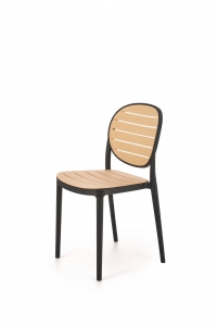 Krzesło K529 - czarny / naturalny Krzesło K529 - czarny / naturalny