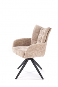Krzesło tapicerowane K540 obrotowe - szenil beżowy Haga 30 / czarne nogi Krzesło tapicerowane K540 obrotowe - szenil beżowy Haga 30 / czarne nogi