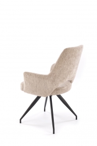 Krzesło tapicerowane K542 obrotowy - szenil beżowy Odin 28 Krzesło tapicerowane K542 obrotowy - szenil beżowy Odin 28