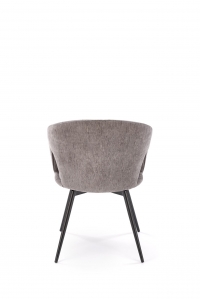 Krzesło tapicerowane K550 obrotowe - szenil popielaty Odin 15 / czarne nogi Krzesło tapicerowane K550 obrotowe - szenil popielaty Odin 15 / czarne nogi
