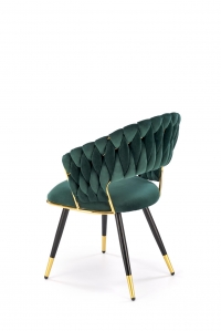 Krzesło tapicerowane K551 - welwet ciemny zielony Bluvel 78 Krzesło tapicerowane K551 - welwet ciemny zielony Bluvel 78