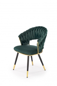 Krzesło tapicerowane K551 - welwet ciemny zielony Bluvel 78 Krzesło tapicerowane K551 - welwet ciemny zielony Bluvel 78