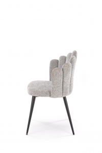 Krzesło tapicerowane K552 - szenil popielaty Diosa 85 / czarne nogi Krzesło tapicerowane K552 - szenil popielaty Diosa 85 / czarne nogi