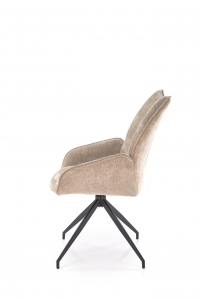 Krzesło tapicerowane K553 obracane - szenil beżowy Odin 28 Krzesło tapicerowane K553 obracane - szenil beżowy Odin 28