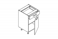 Szafka kuchenna dolna Kammono F11 DSS50.1/1 jednodrzwiowa z szufladą Szafka kuchenna dolna Kammono F11 DSS50.1/1 jednodrzwiowa z szufladą